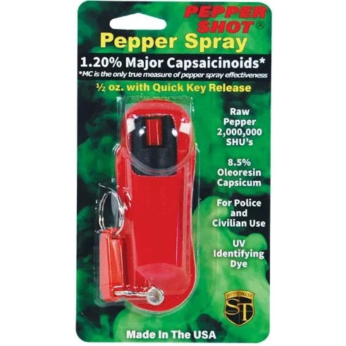 Pepper Shot 1.2% Mc 1/2 Oz Halo Holster, Red