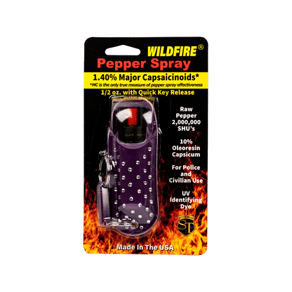 Wildfire 1.4% Mc 1/2 Oz Halo Rhinestone Holster, Purple