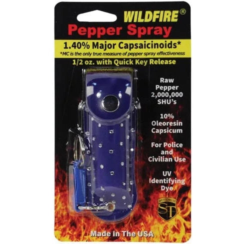 Wildfire 1.4% Mc 1/2 Oz With Rhinestone Holster, Blue