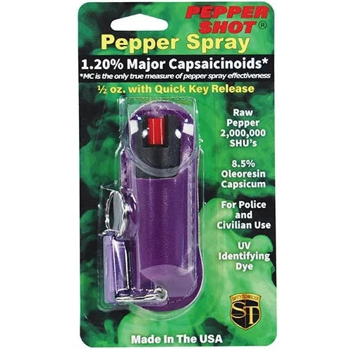 Pepper Shot 1.2% Mc 1/2 Oz Halo Holster, Purple