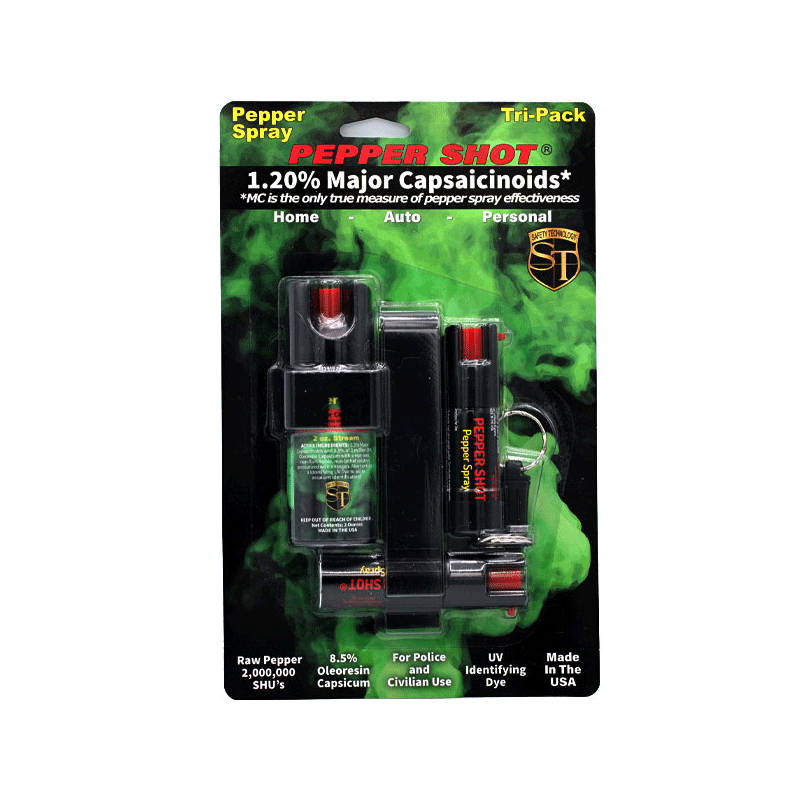 Pepper Shot 1.2% Mc Tri-Pack Pepper Spray