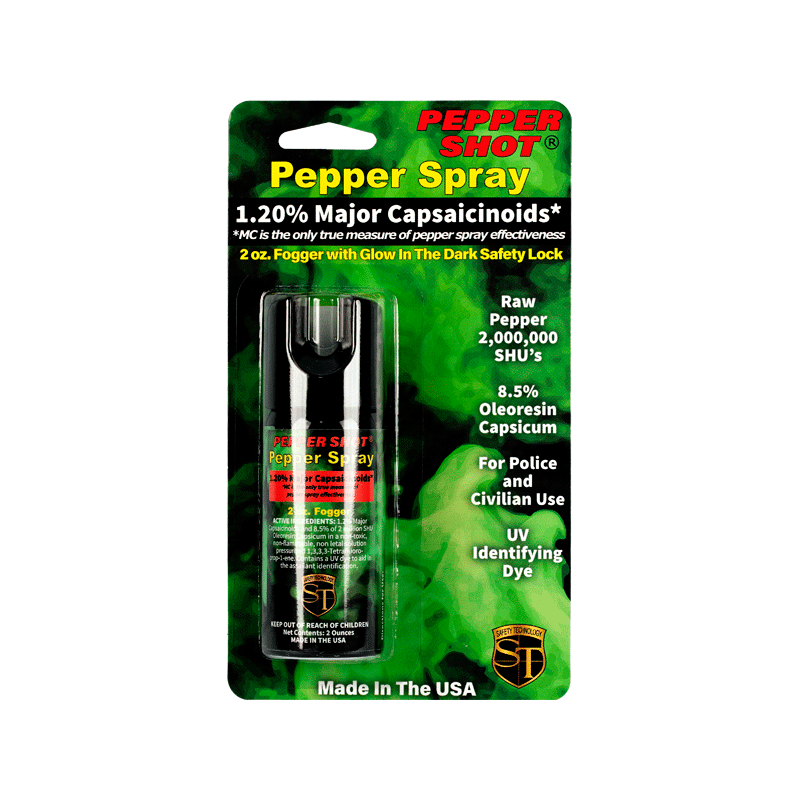 Pepper Shot 1.2% Mc Pepper Spray, Fogger, 2 oz