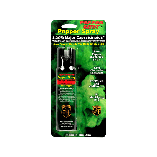 Pepper Shot 1.2% Mc Pepper Spray, Fogger, 4 oz