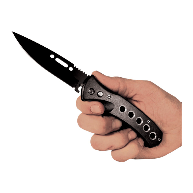 Automatic Heavy Duty Knife with 5 hole handle