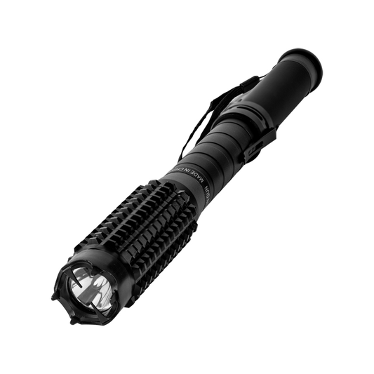 Stun Master 110 Million Volt Bad Ass Metal Stun Baton And Flashlight