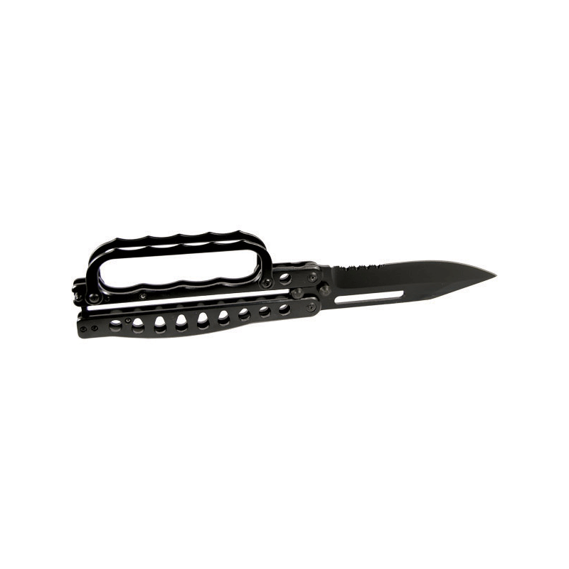 Butterfly Knife Stainless Steel, Black