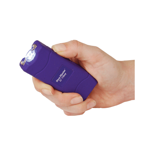 Stun Master Lil Guy 60 Million Volts Stun Gun W/Flashlight And Nylon Holster, Purple