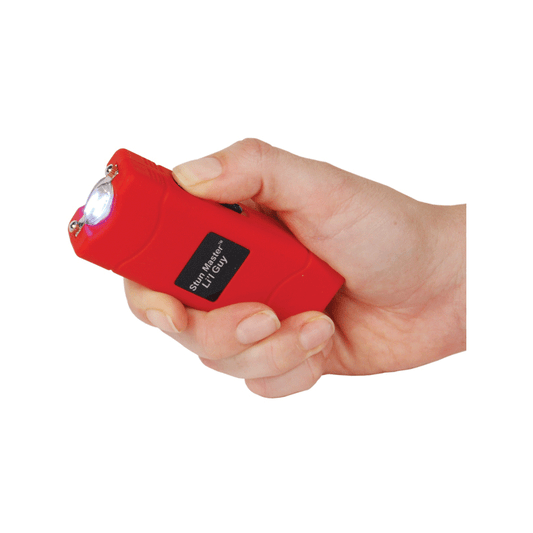 Stun Master Lil Guy 60 Million Volts Stun Gun W/Flashlight And Nylon Holster, Red