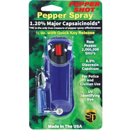 Pepper Shot 1.2% Mc 1/2 Oz Halo Holster, Blue