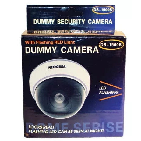 Dummy Dome Camera With Led, White Body, White