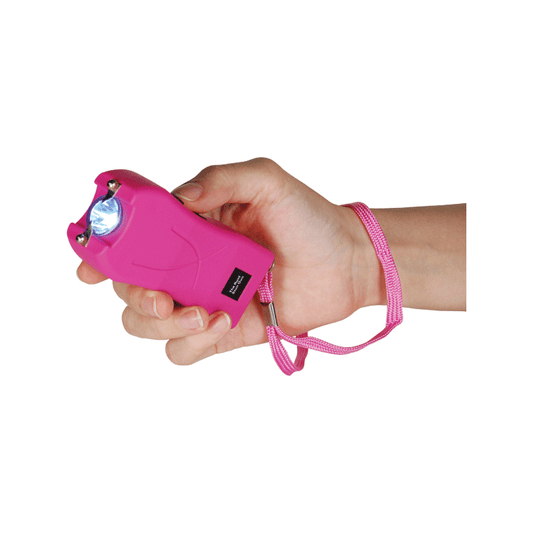 Runt 80 Million Volt Stun Gun w/ Wrist Strap Disable Pin, Pink