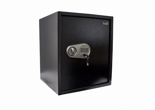 Personal Safe, 15.35" W x 18.10" H x 14.20" L, Black