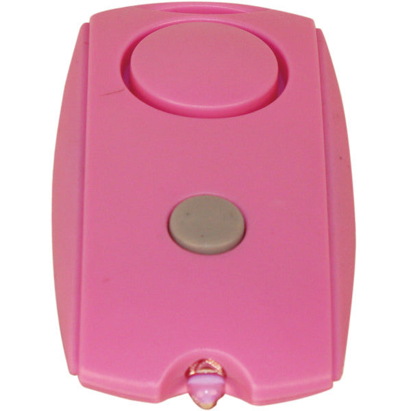 Mini Personal Alarm With Led Flashlight And Belt Clip, Pink