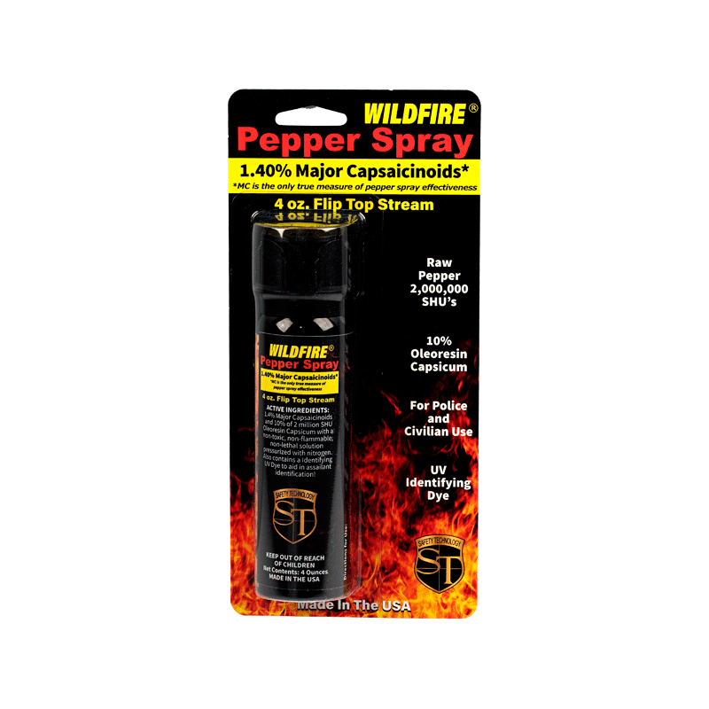 Wildfire 1.4% Mc 4 Oz Pepper Spray, Flip Top